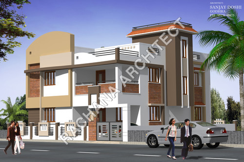 डिजाइन हाउस फ्रंट एलिवेशन