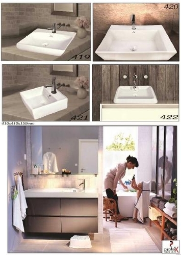 White Small Wash Basin Export Quality