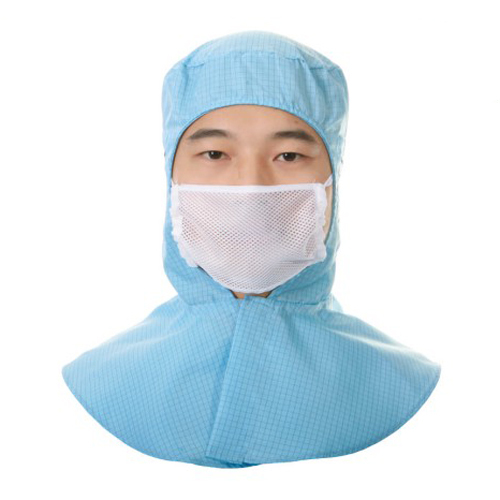 ESD Shawl Cap for Cleanroom Class 100-1000 and Anti-static Work Shop, Wear with ESD Garments