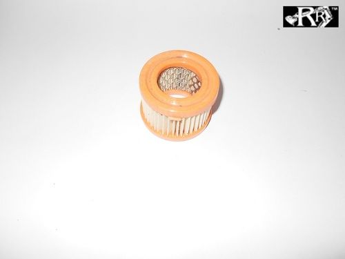 Orange And Cream Hydraulic Filter Body Cap.