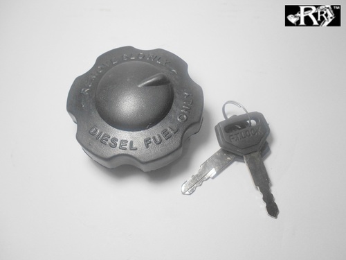 ब्लैक एंड सिल्वर डीजल टैंक कैप 3Dx (लोकल)