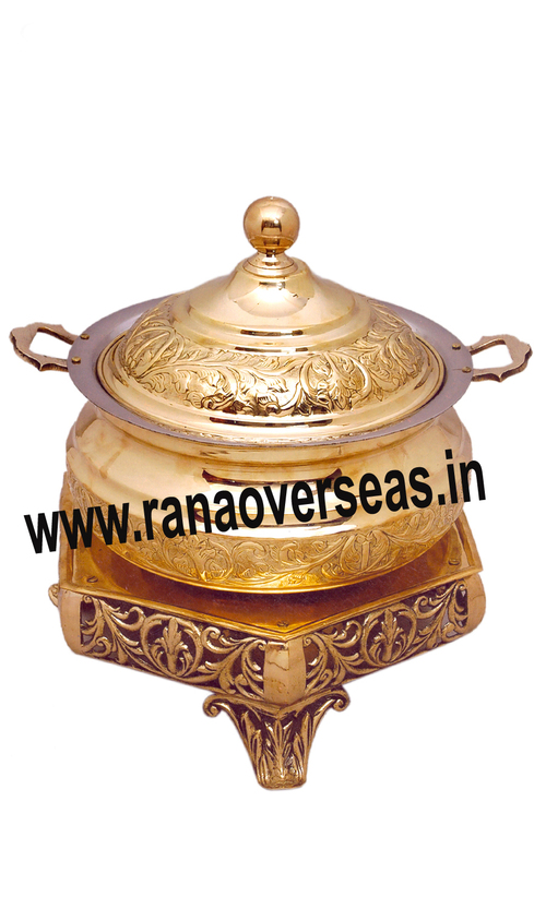 Golden Brass Buffet Serving Dish