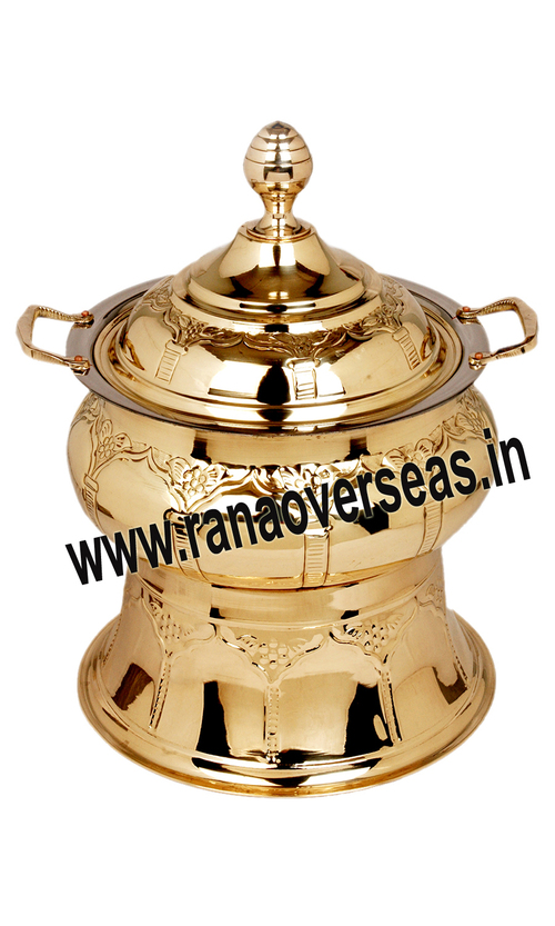 Golden Brass Chafing Dish For Restaurants