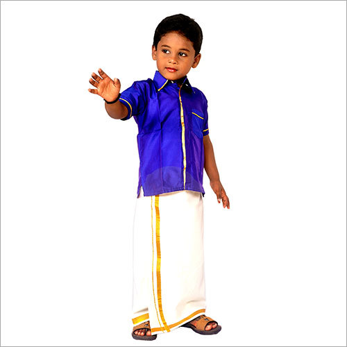 Children Silk Dhoti Shirt