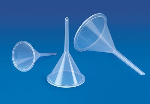Analytical Funnel - Polypropylene Material, 35mm to 100mm Stem Lengths, Ideal for Chemical Laboratories, Lightweight and Efficient Design