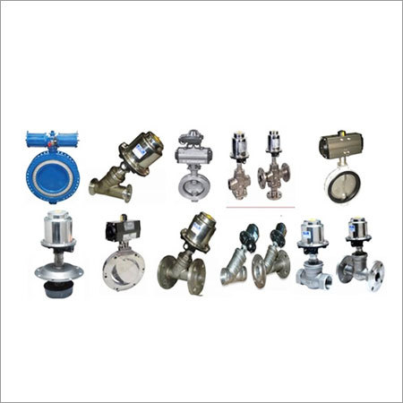 Pneumatic Automated Valves - Color: Silver