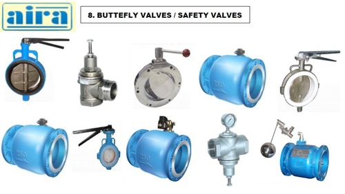 Butterfly Valves - Color: Blue