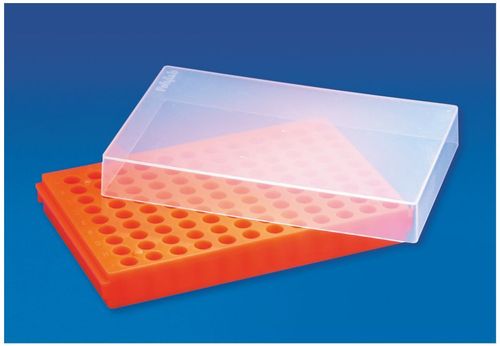 MCT TWIN RACK - Polypropylene Material, 0.5 ml. & 1.5 ml. Tube Capacity | Protective Transparent Top, Alpha-Numeric Index for Easy Identification
