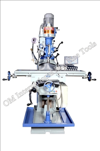 M1TR Vertical Ram Turret Milling Machine - 1000 Kg Weight, Automatic Operation | Blue and White Color, Electric Power Source, 1 Year Warranty for Industrial Use