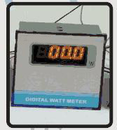 Digital Watt Meter - Steel, 96 x 96 x 85 mm | True RMS, Class 0.5 Accuracy, Microcontroller Based, Four Quadrant Technology, All Power Factors
