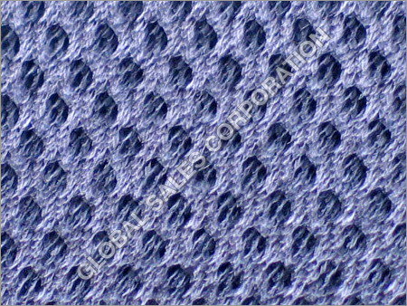 Blue Mesh Net Fabric