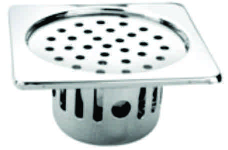 Stainless Steel Drainer - 125mm Square, Polished Finish | Durable, Corrosion-Resistant, Easy Cleaning, Stylish Design