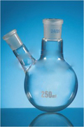Flasks, Round Bottom, Two neck DIN 12394