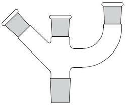 Glass Multiple Adapters, Three Neck