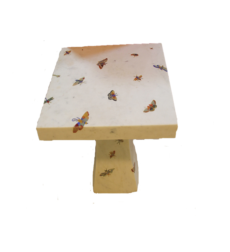 Marble Inlay Table Stand
