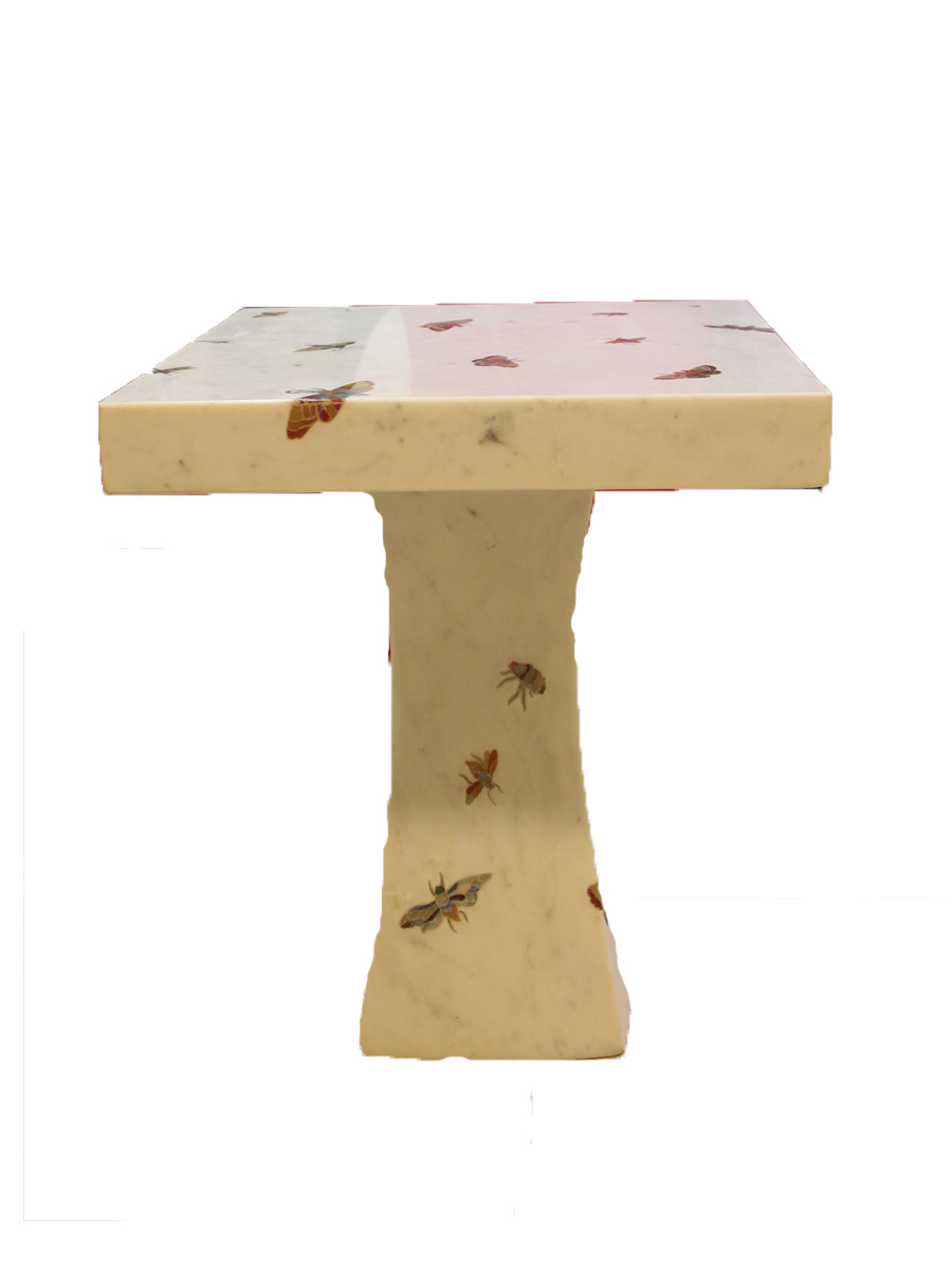 Marble Inlay Table Stand