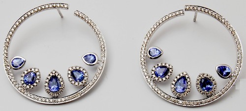 Bezel And Prong Setting Gemstone Round Shape Earring Gender