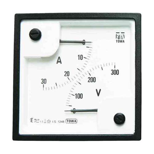 मूविंग आयरन SQ 96 A.C. ड्यूल रेंज मीटर