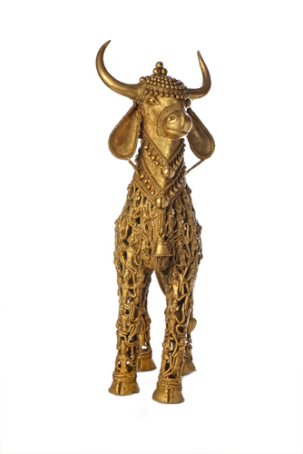 Bronze Bastar Art - Cutwork Cow