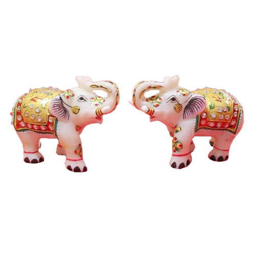 Marble Decorative Elephants