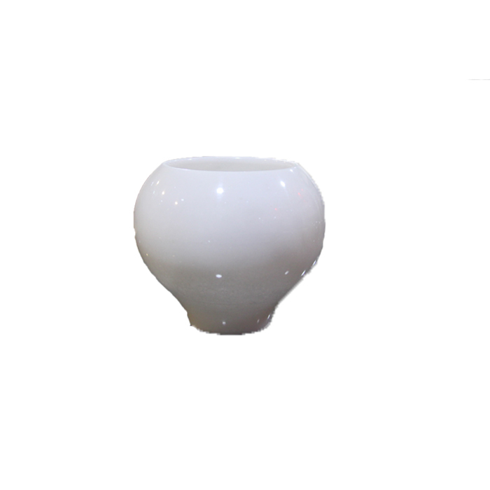 Marble T Light - Handmade Polished Marble, Various Sizes, White | Elegant Curved Design, Ambient Lighting
