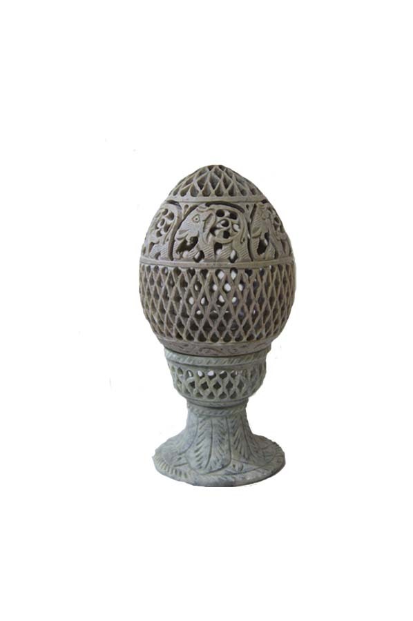 Marble Lamp Stand With Jaali Work
