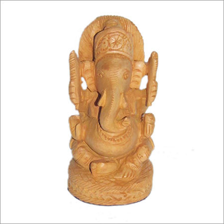 प्राकृतिक लकड़ी का गणेश