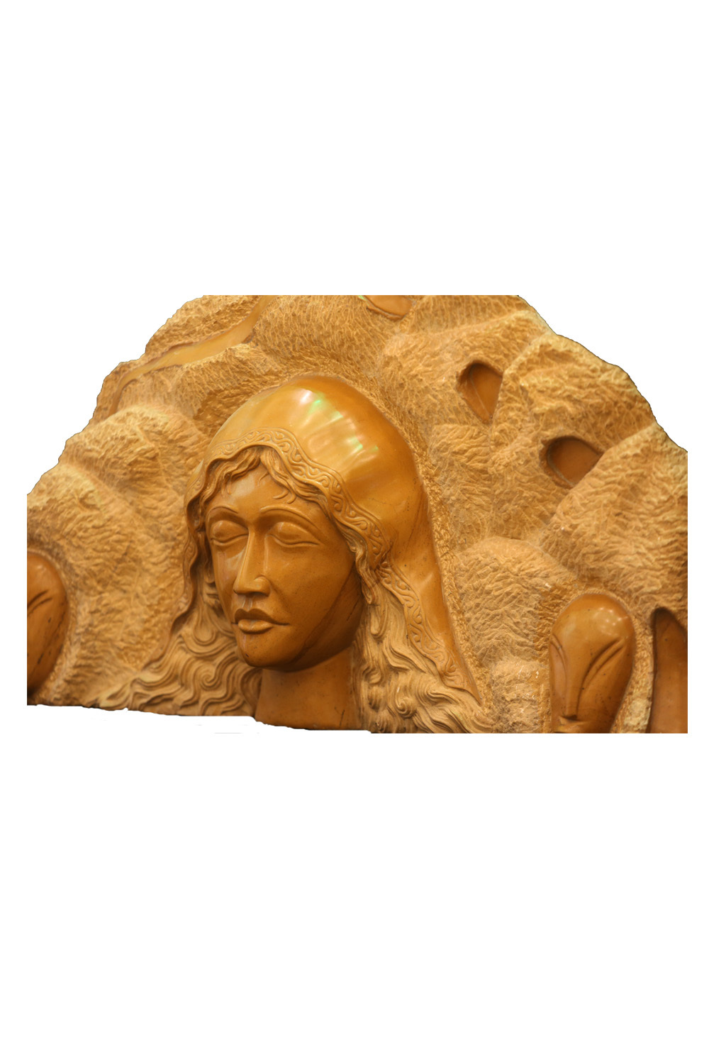 Carved Stone Arch - Lady And 2 Face