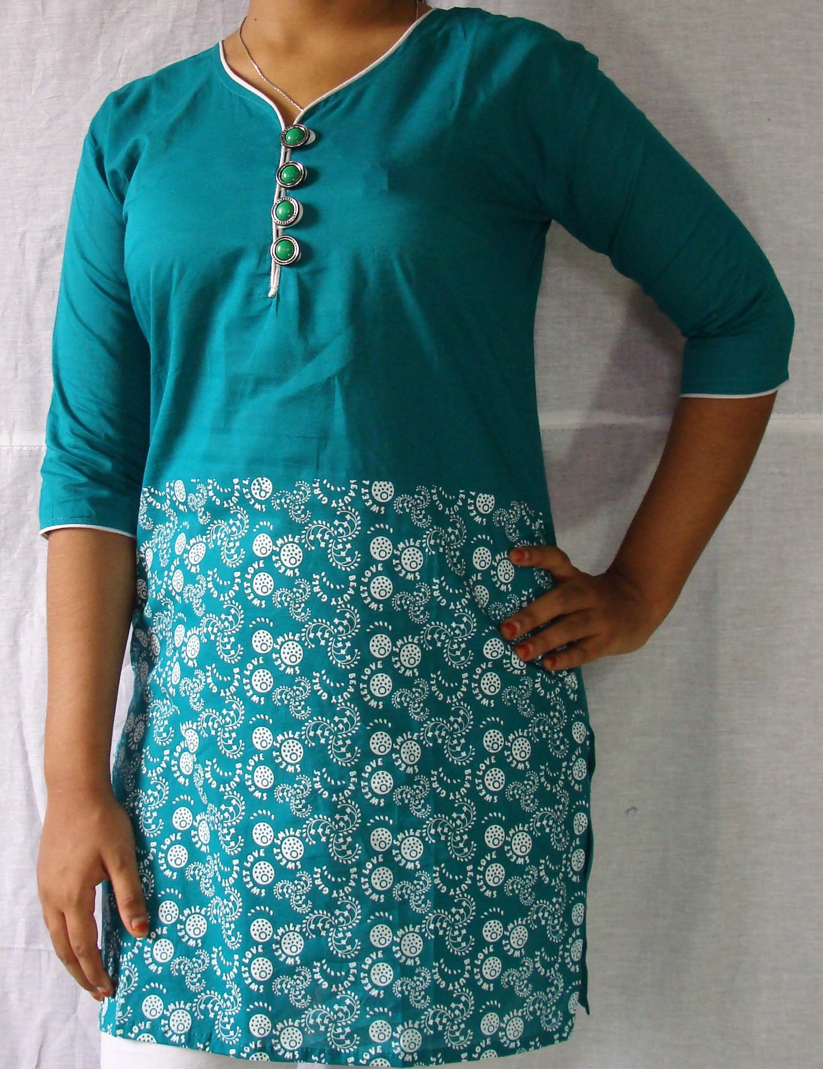 Cotton Poplin Printed Balls And Leaves