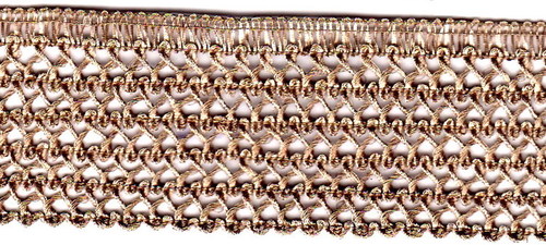 ज़री लेस और धातु के फ्रिंज