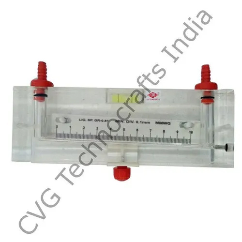 Inclined Manometer - Color: White & Silver