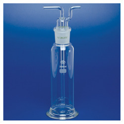 Bottle Gas Washing Dreschell (Plain) - Plastic & Glass | 250ml, Transparent, Weighs 4.00 lb, Suitable for Laboratory and Industrial Applications