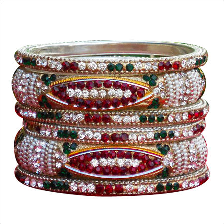 Beaded Brass Bangles