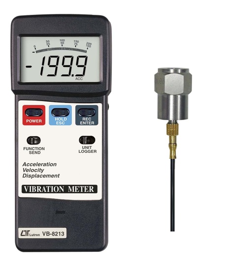 Vibration Meter - Metal Construction, Digital Display | 99% Accuracy, Electric Power Supply