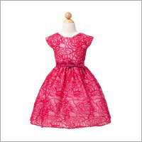 डिजाइनर नेट गर्ल्स फ्रॉक