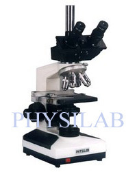 Black And White Trinocular Research Microscope