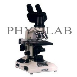 Binocular Research Microscope - Aluminium Alloy, 8.0 kg | 360° Rotatable Bino-Head, Co-Axial Mechanical Stage, Halogen Lamp, Anti-Reflection Lenses