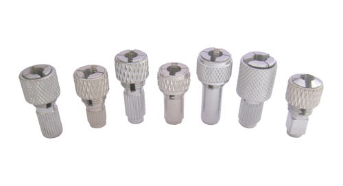 Brass Tester Parts - Polished Brass, Variable Dimensions, Multiple Threads, +/-0.01mm Tolerance | ASTM B16 Compliance for Brass Hardness Testing and Material Analysis