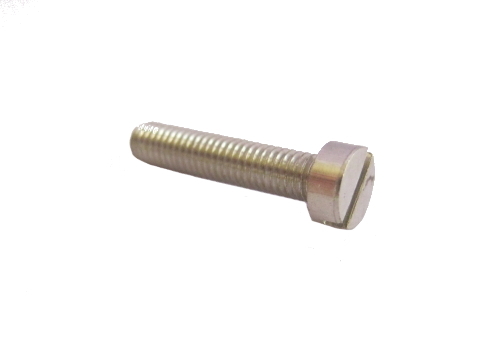 Brass Screws - Unplated, Slotted Head, Metric Thread, 6-50mm Length, M3-M10 Diameter | General Fastening for Electrical & Plumbing Applications