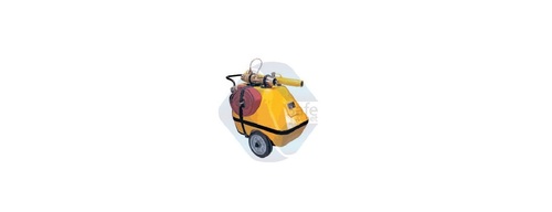 Mobile Foam Unit - Aluminum or Bronze, 160 to 220 Litres Capacity, Yellow Finish | Integrated Fire Safety with Two Solid Rubber Wheels, 225/450 LPM Inductor, and Dual Hose Provision