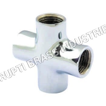 ब्रास फोर वे कनेक्टर