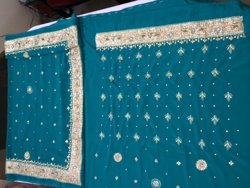 हैवी वर्क अनस्टिच्ड सूट मटीरियल