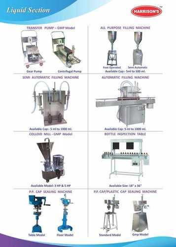 Liquid Filling Machinery Application: Chemical