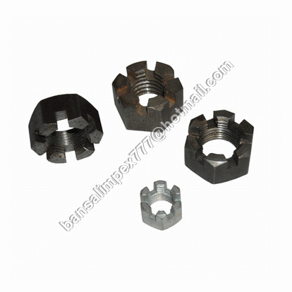 SLOTTED HEX NUT