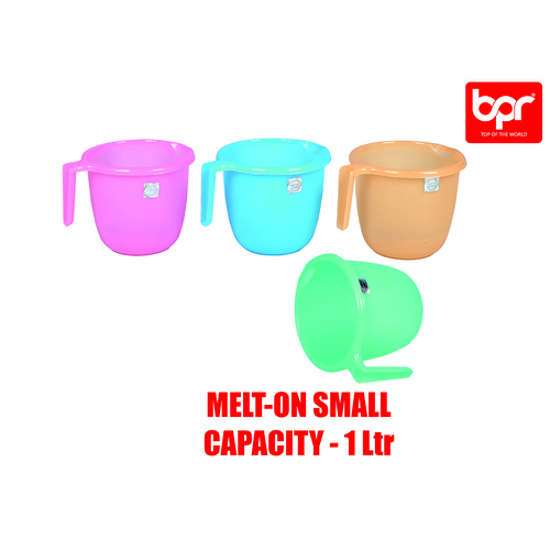 4 Colours Available - Blue Plastic Bath Mugs