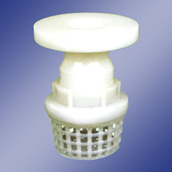 PP Foot Valve Flange End - PP and PVDF Materials, 25.4-304.8 mm Length, Low Pressure, Manual Power, Full Bore Design