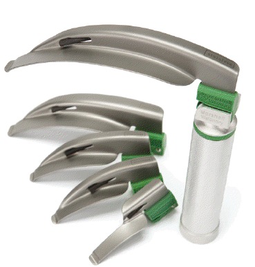 एलईडी फाइबर ऑप्टिक लैरींगोस्कोप सेट