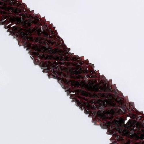 Maroon Garnet Fancy Shape Faceted Beads