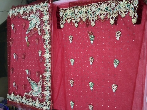 नेट अनस्टिच्ड सलवार कमीज