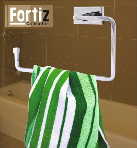 Stainless Steel Oval Towel Rack - Bathroom Accessory , Durable Finish and Sleek Design